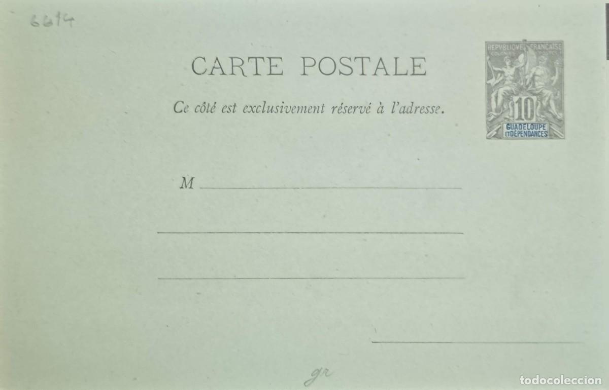 Postales: I) 1892, GUADELOUPE, POSTAL STATIONERY CARD WITH THE INSCRIPTION &rdquo;GUADELOUPE ET D&Eacute;PENDANCES&rdquo;, FEATUR