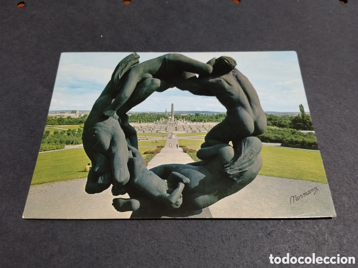 Postales: Postal Noruega escultura parque