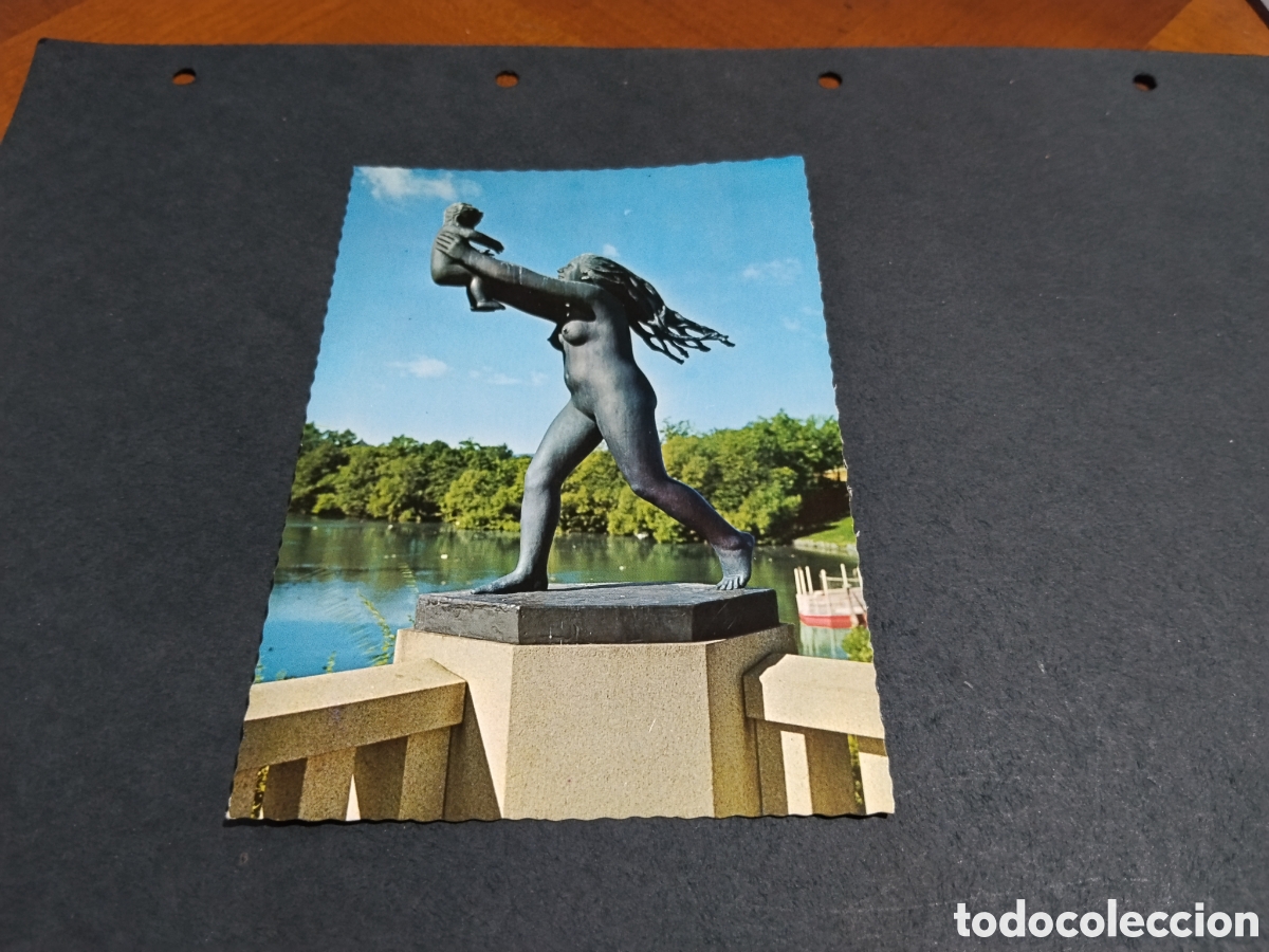 Postales: Postal Oslo Noruega escultura