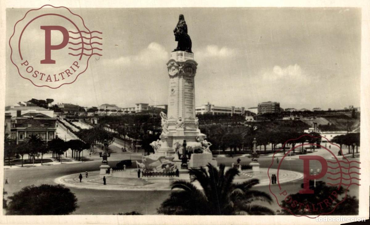 Postais: LISBOA. Estatua a Marqu&eacute;s Do Pombal. PORTUGAL LE PORTUGAL