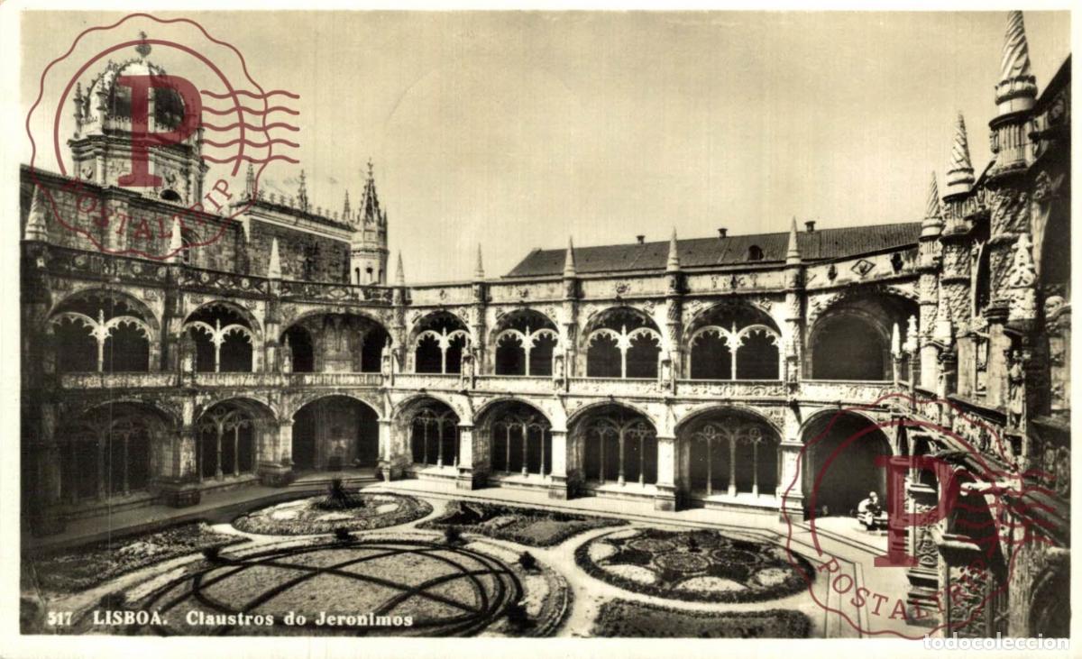 Postcards: LISBOA. Claustros Do Jeronimos PORTUGAL LE PORTUGAL