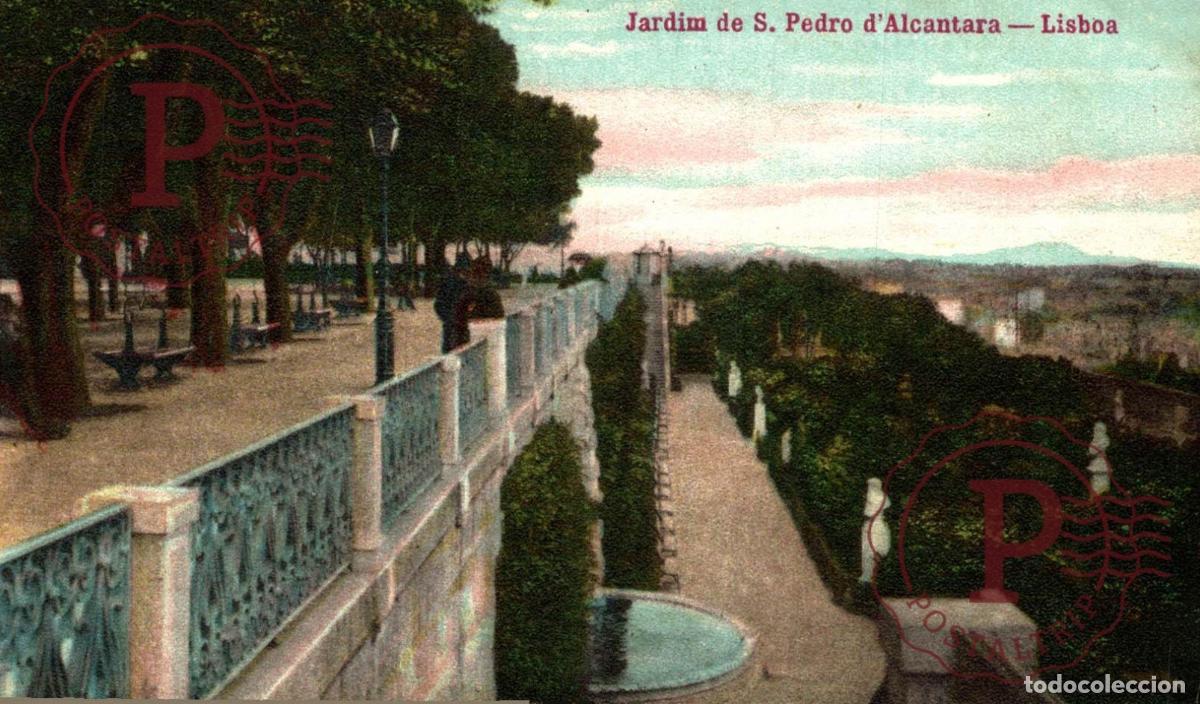 Postales: LISBOA. Jardim de S. Pedro dAlcantara. PORTUGAL LE PORTUGAL
