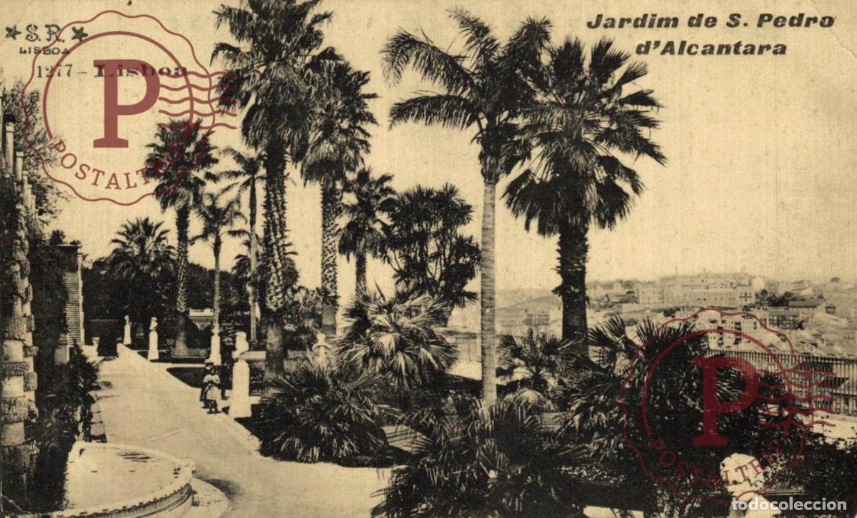 Postales: LISBOA. Jardim de S. Pedro dAlcantara. PORTUGAL LE PORTUGAL