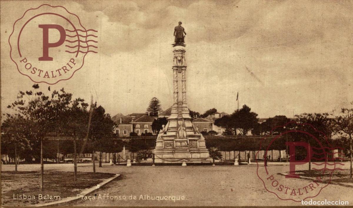 Postales: LISBOA. Pra&ccedil;a Affonso de Albuquerque. PORTUGAL LE PORTUGAL