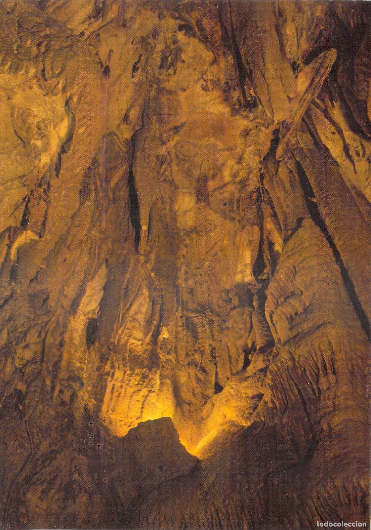 Postales: Postal de las Grutas de Mira de Aire, Portugal, detalle del descenso