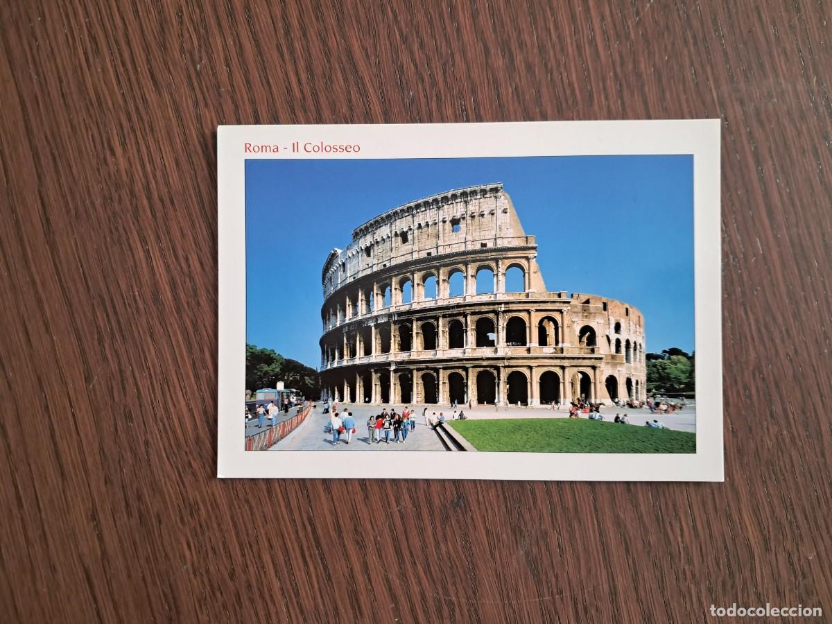 Postales: postal de Italia, Coliseo, Roma.
