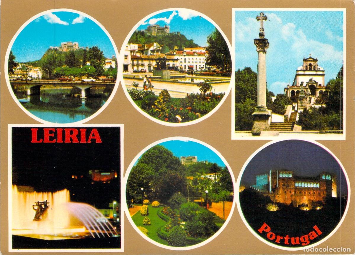Postales: Postal de vistas m&uacute;ltiples de Leiria, Portugal