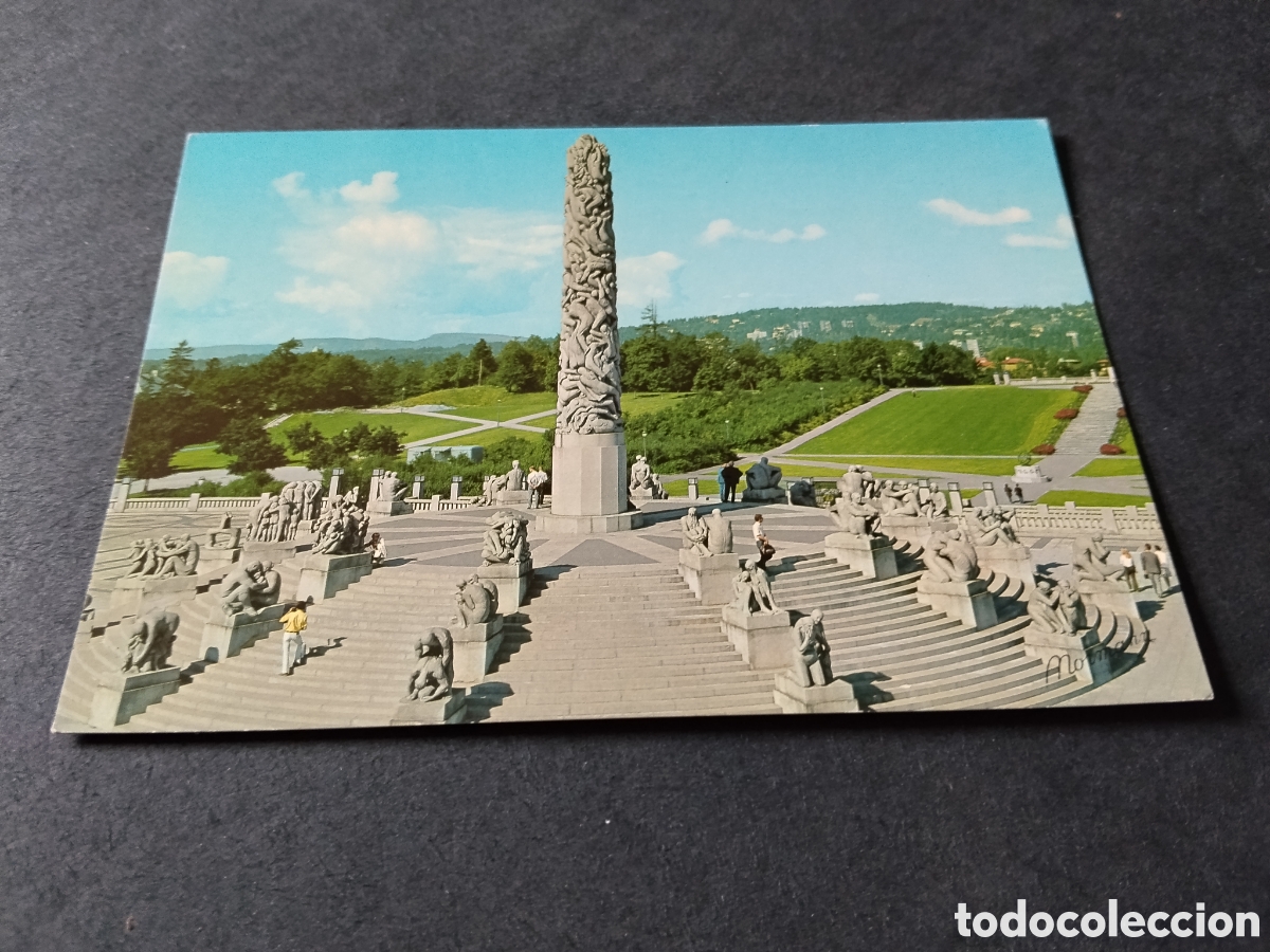 Postales: Postal Noruega monolito esculturas