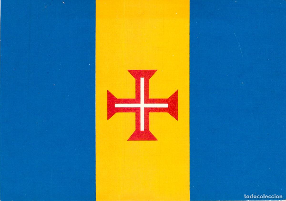 Postales: Postal de la Bandera de Madeira