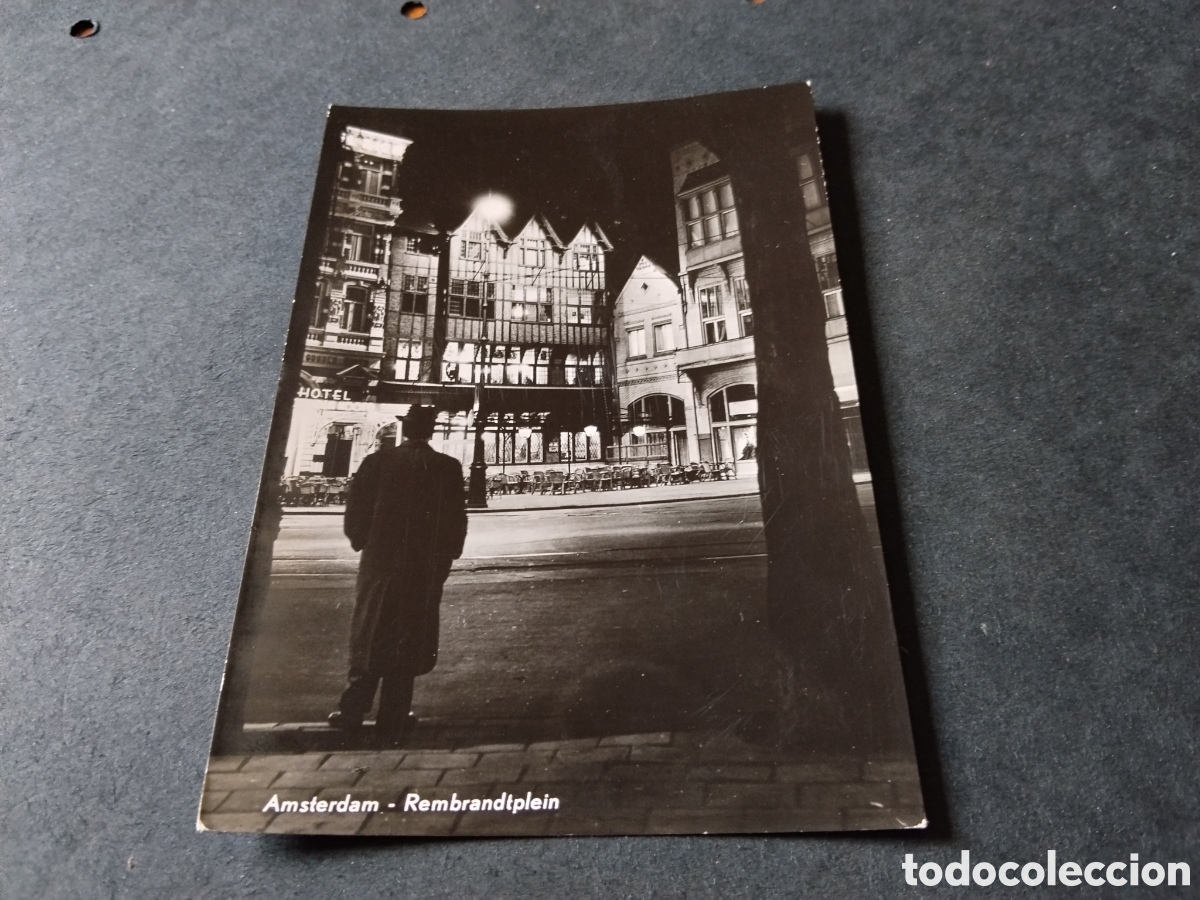 Postales: Postal Amsterdam de noche, hotel