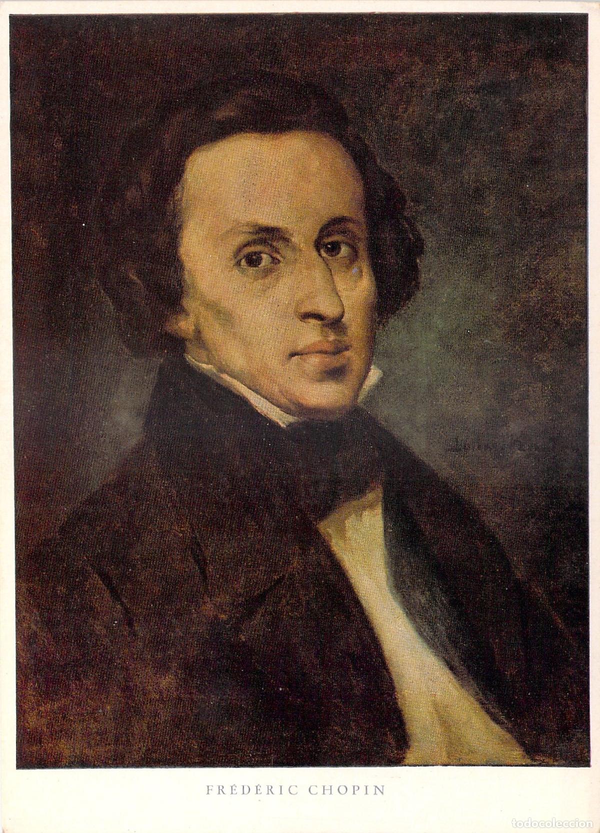 Postales: Postal de Fr&eacute;d&eacute;ric Chopin Retrato de Compositor - Foto 1