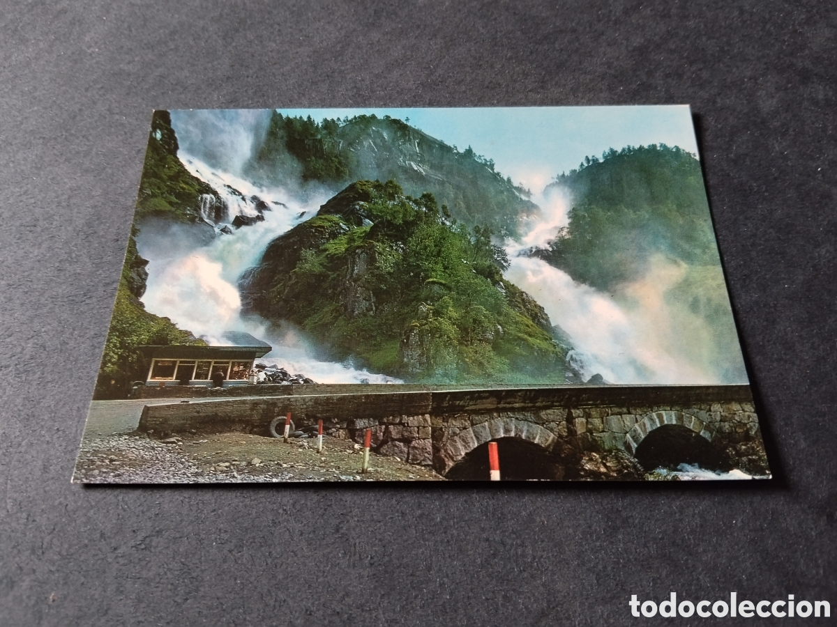 Postales: Postal Noruega cascadas agua