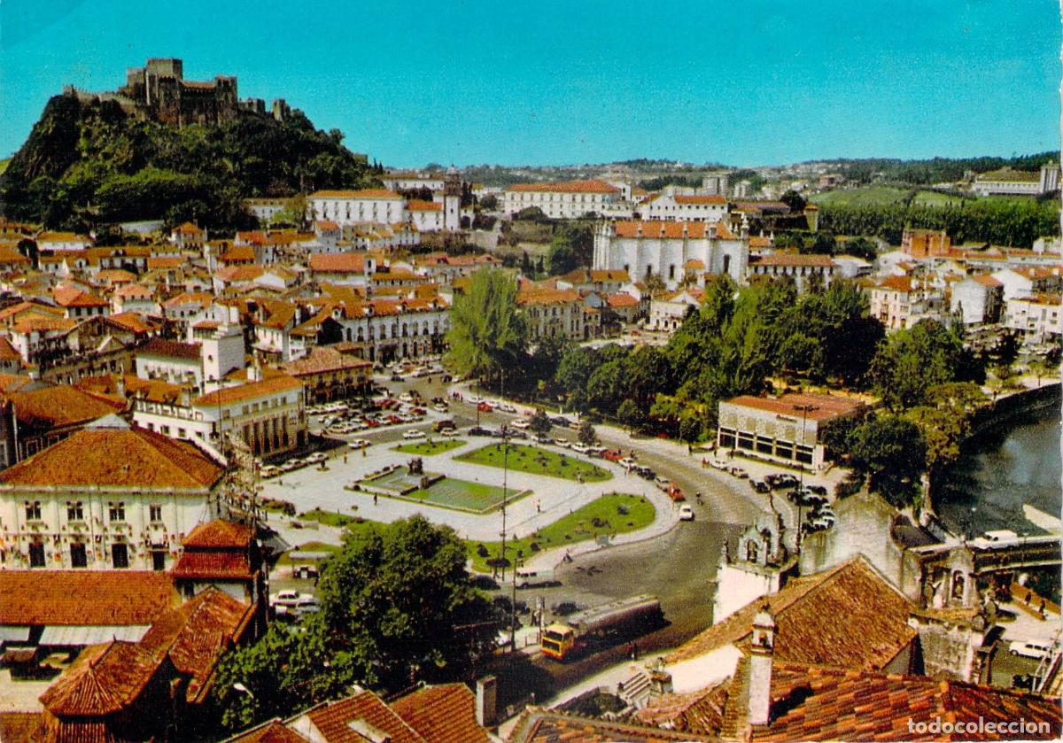 Postales: Postal de Leiria Portugal Centro de la ciudad y castillo
