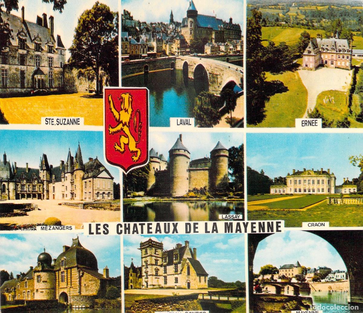 Postales: Postal de los Castillos de Mayenne Francia