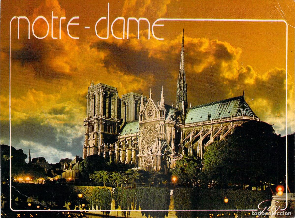 Postales: Postal de la Catedral de Notre-Dame en Par&iacute;s