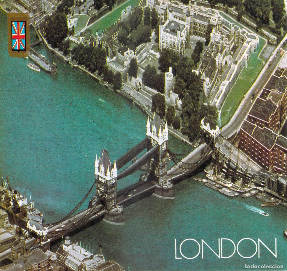 Postales: Postal de Londres con Vista A&eacute;rea de Tower Bridge y la Torre de Londres