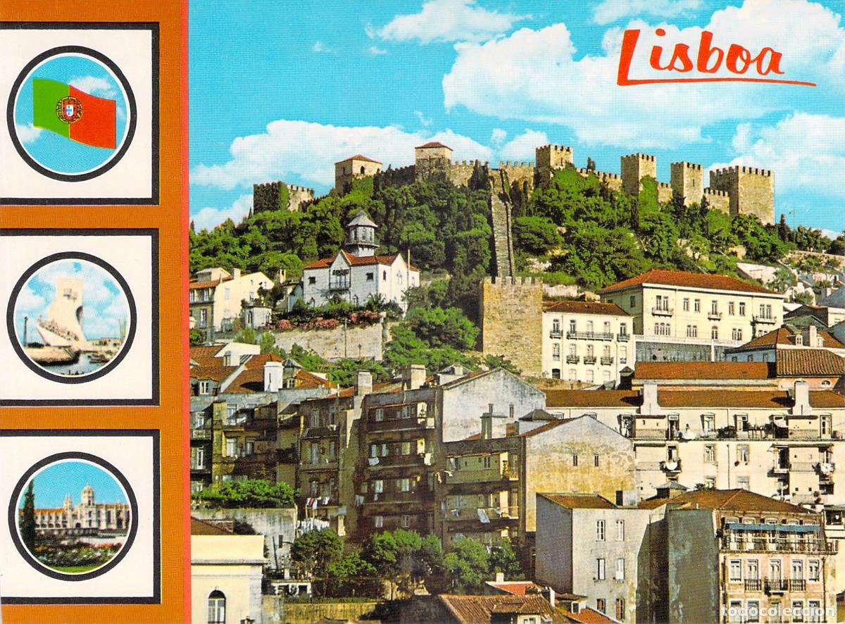 Postales: Postal de Lisboa, Castillo de San Jorge, Portugal