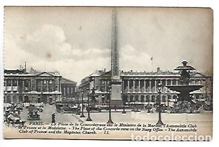 Postales: LA PLACE DE LA CONCORDE - THE PLACE OF THE CONCORDE.- PARIS / FRANCIA