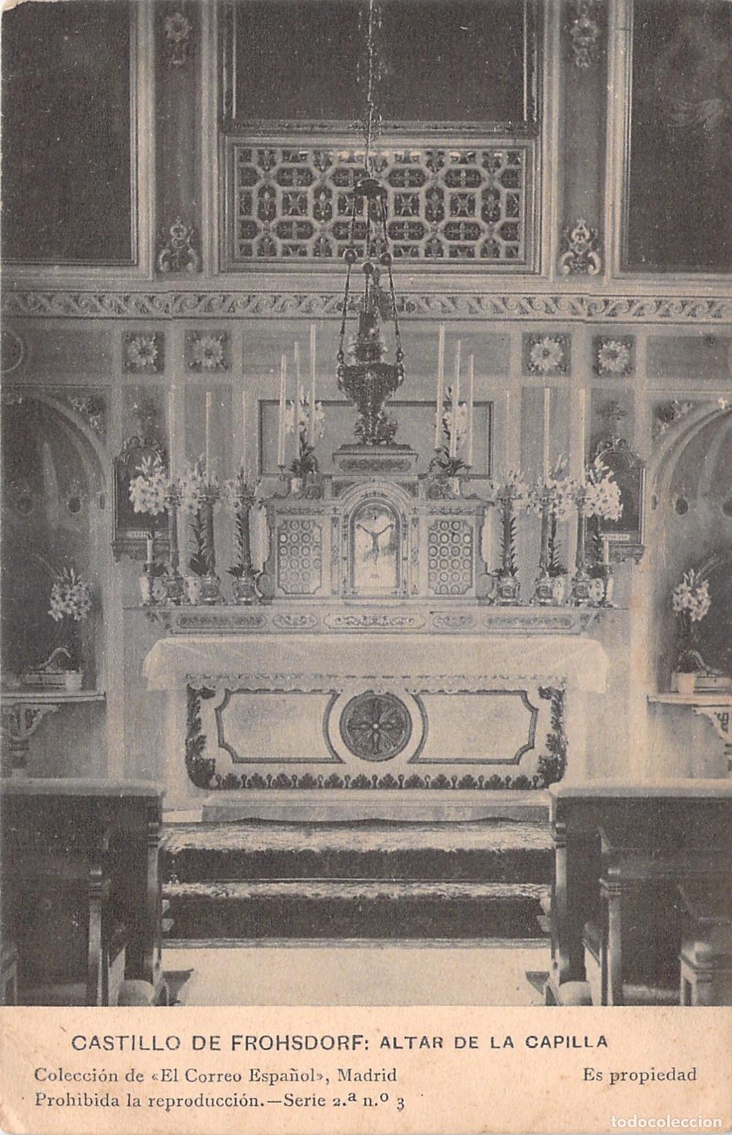 Postkarten: Postal de Castillo de Frohsdorf Altar de la Capilla