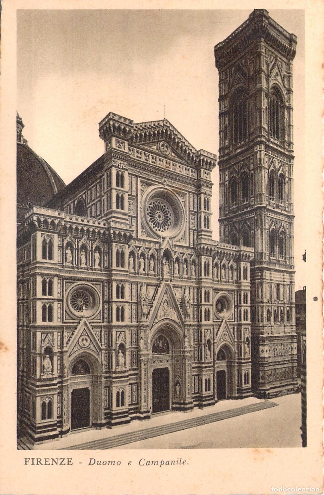 Postales: Postal de Florencia: Duomo y Campanile