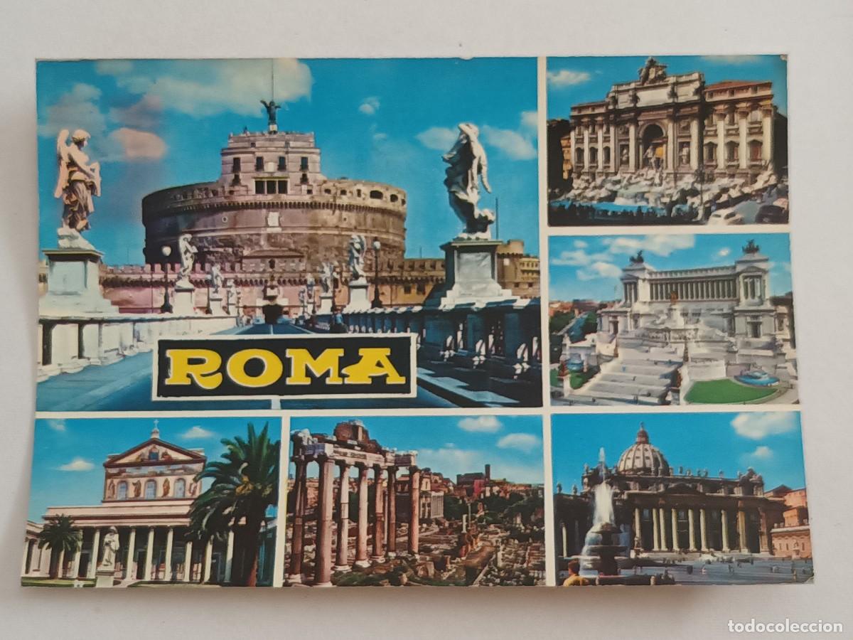 Postales: ROMA (ITALIA). VISTAS VARIAS - FRANQUEO ESPA&Ntilde;A