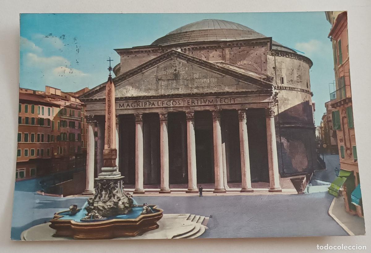 Postales: ROMA (ITALIA). EL PANTEON - FRANQUEO ESPA&Ntilde;A