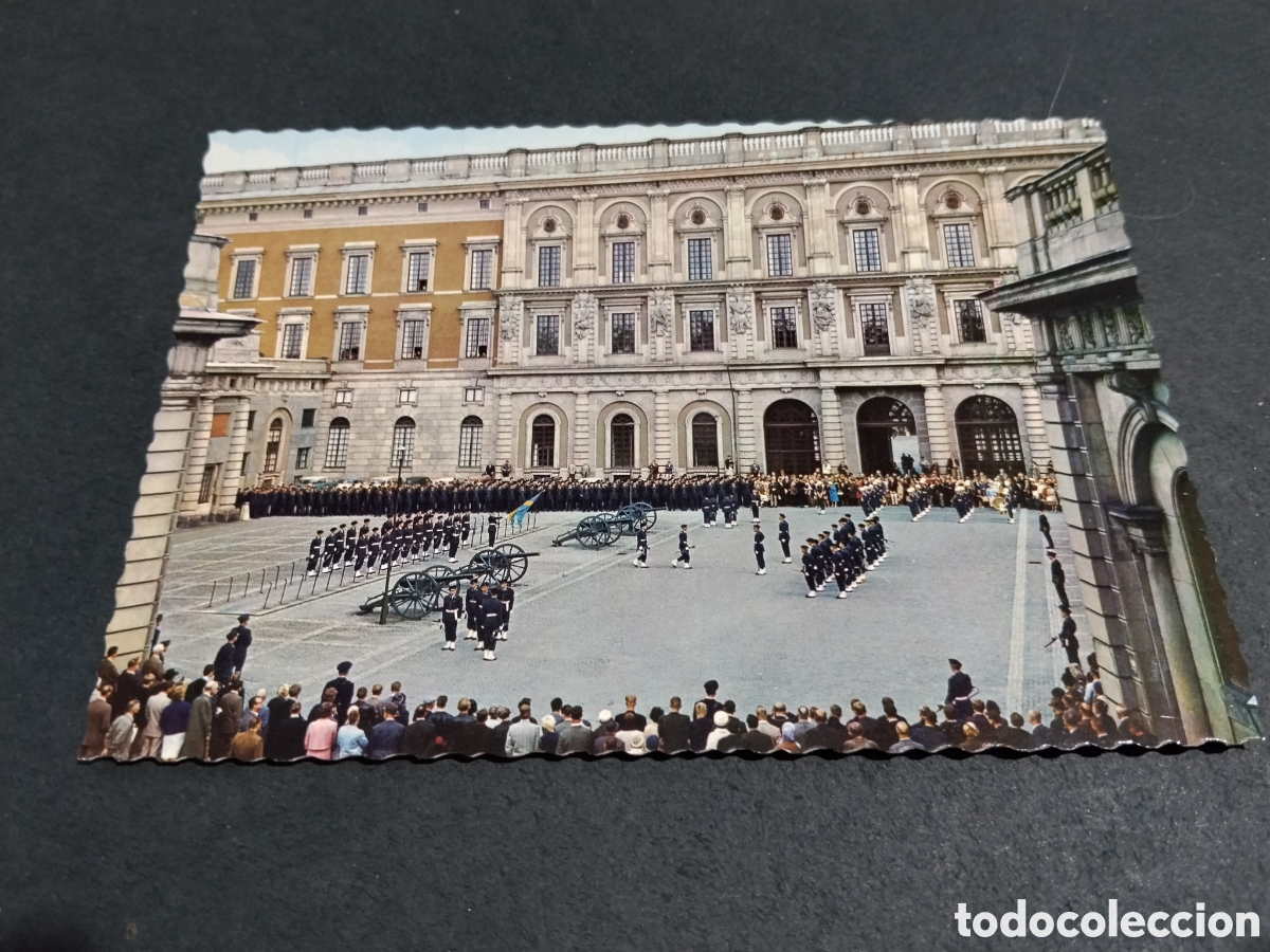 Postales: Postal Estocolmo, palacio guardianes - Foto 1
