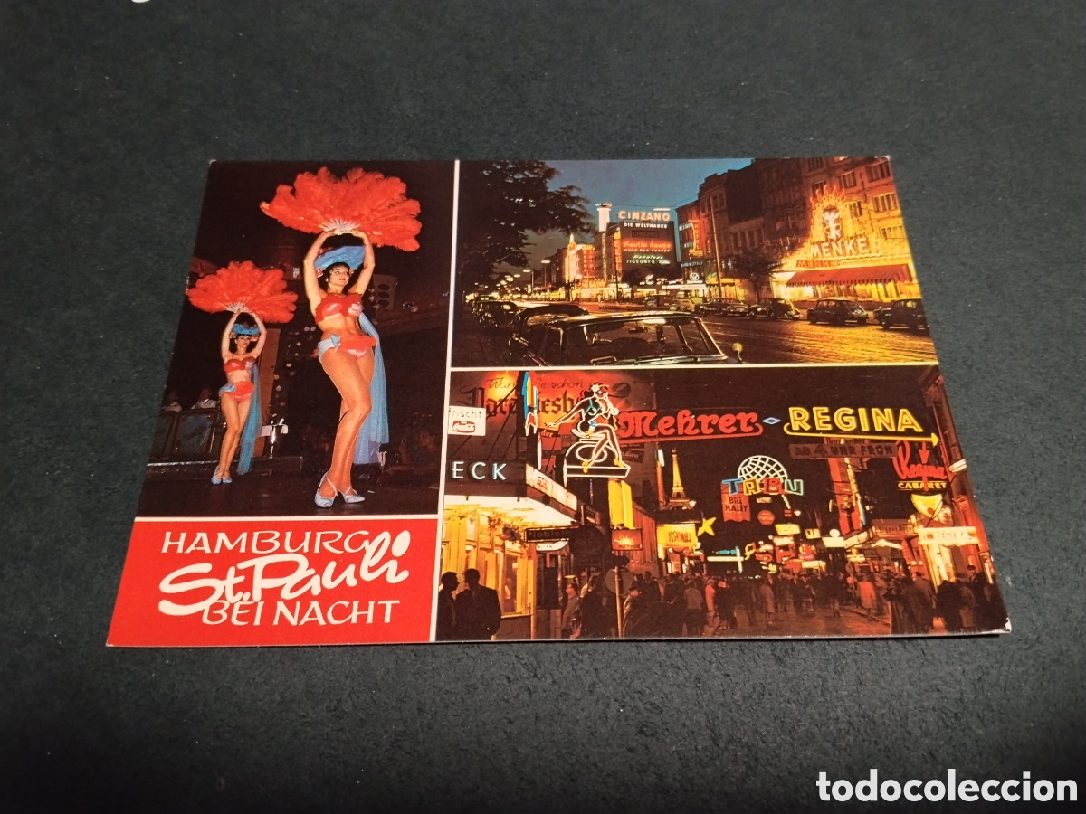 Postales: Postal Hamburgo St.Pauli bei nacht