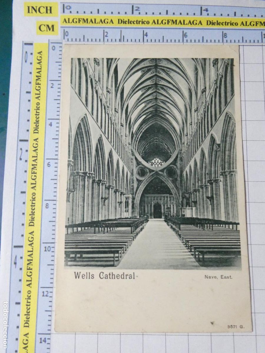 Postales: ANTIGUA POSTAL DE GRAN BRETA&Ntilde;A REINO UNIDO. WELLS CATHEDRAL. 1006
