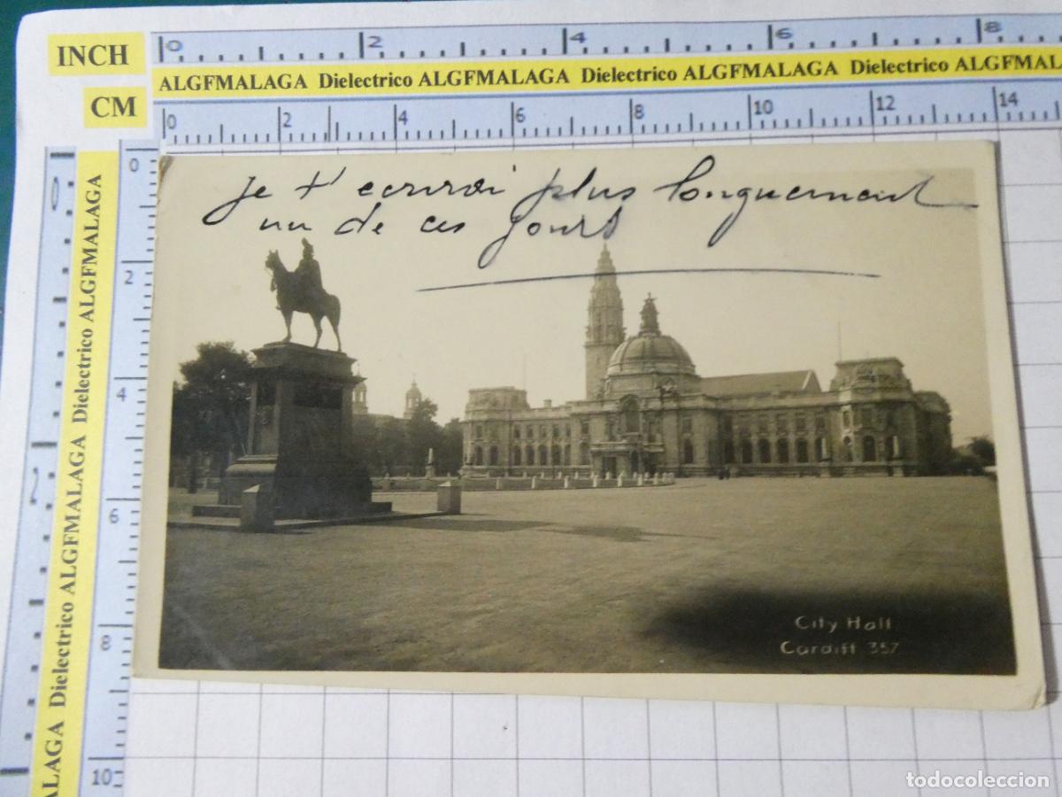 Postales: ANTIGUA POSTAL DE GRAN BRETA&Ntilde;A REINO UNIDO. CARDIFF CITY HALL. 1014