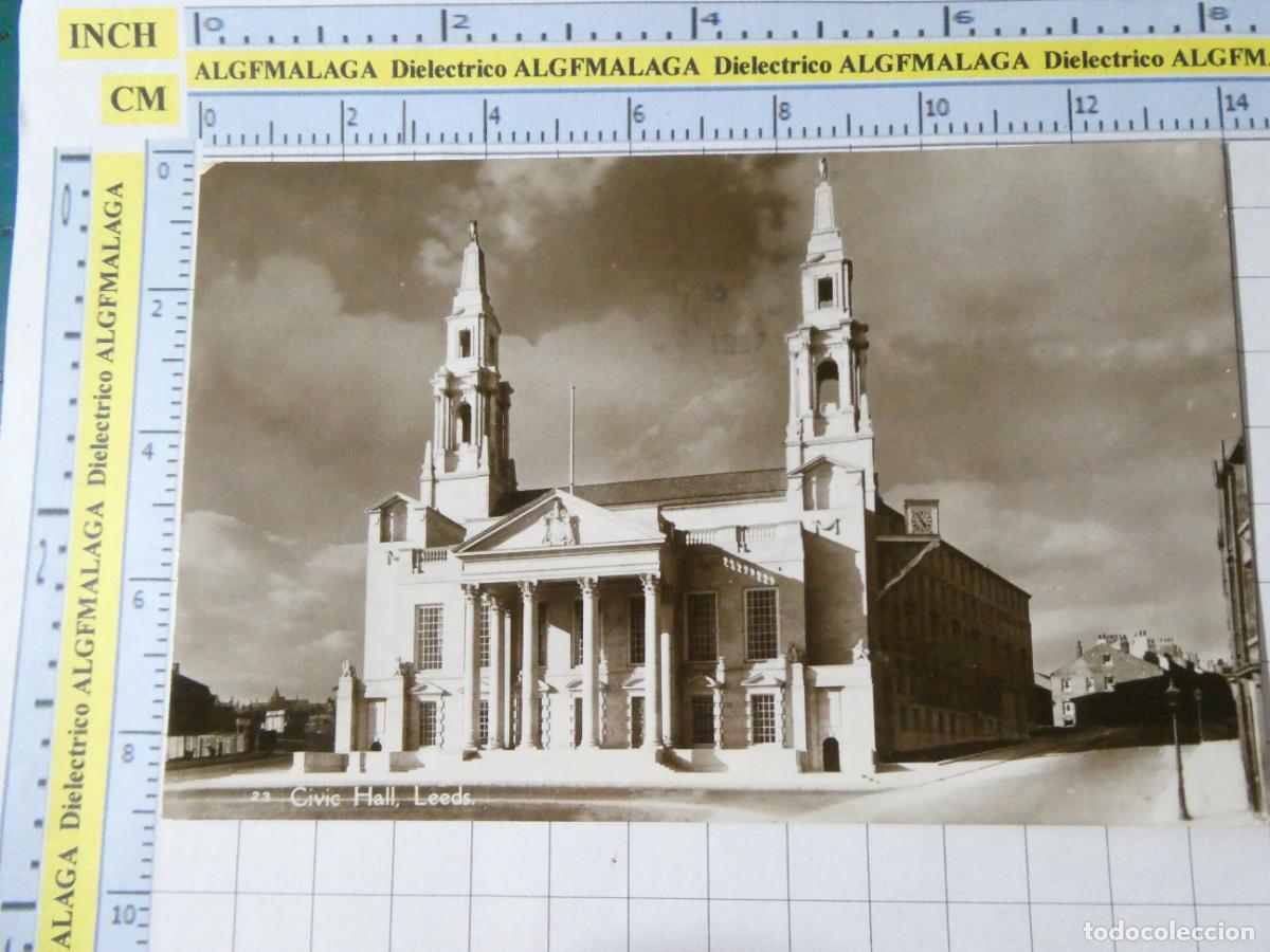 Postales: ANTIGUA POSTAL DE GRAN BRETA&Ntilde;A REINO UNIDO. LEEDS CIVIC HALL. 1016