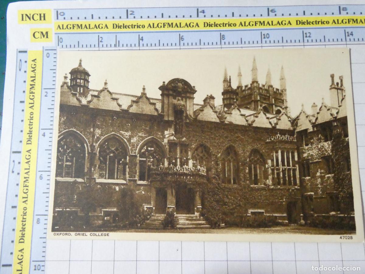 Postales: ANTIGUA POSTAL DE GRAN BRETA&Ntilde;A REINO UNIDO. OXFORD ORIEL COLLEGE. 1017