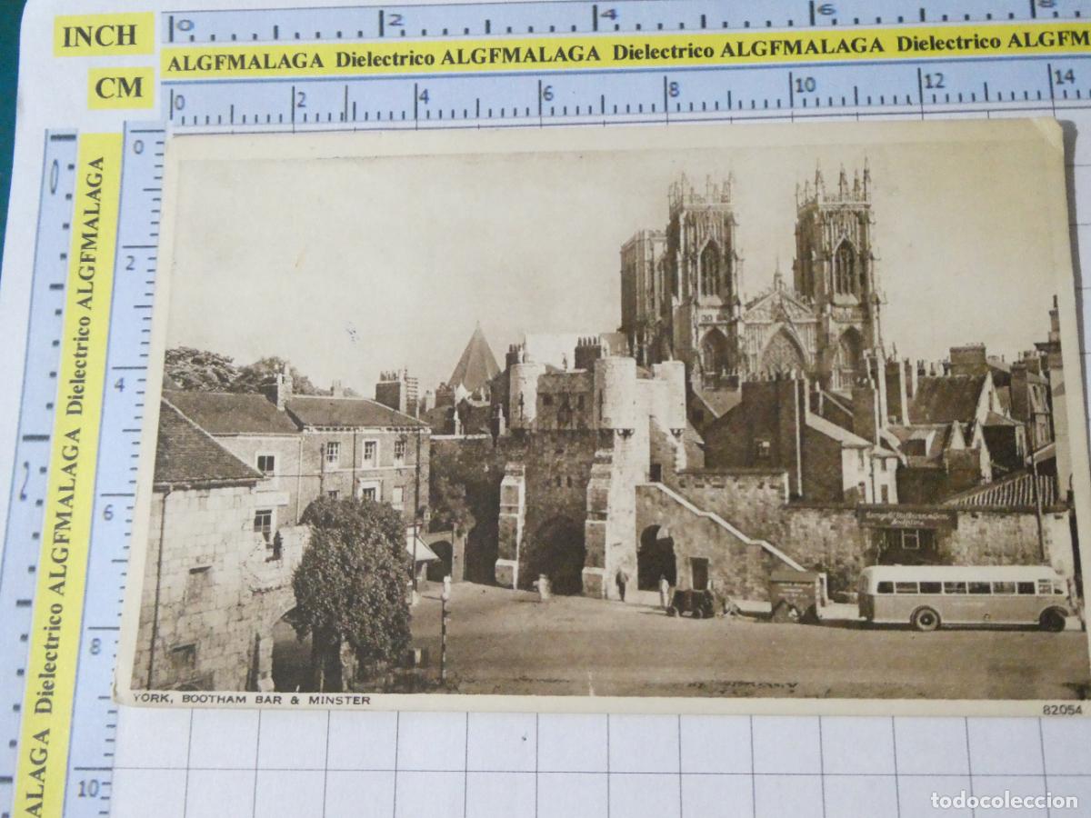 Postales: ANTIGUA POSTAL DE GRAN BRETA&Ntilde;A REINO UNIDO. YORK BOOTHAM BAR & MINSTER. 1028