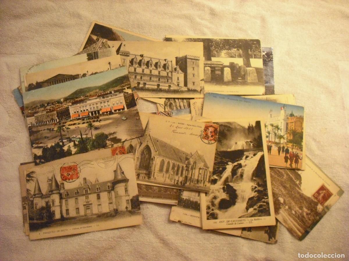 Postkarten: LOTE DE 55 POSTALES ANTIGUAS DE DIFERENTES LUGARES DE FRANCIA