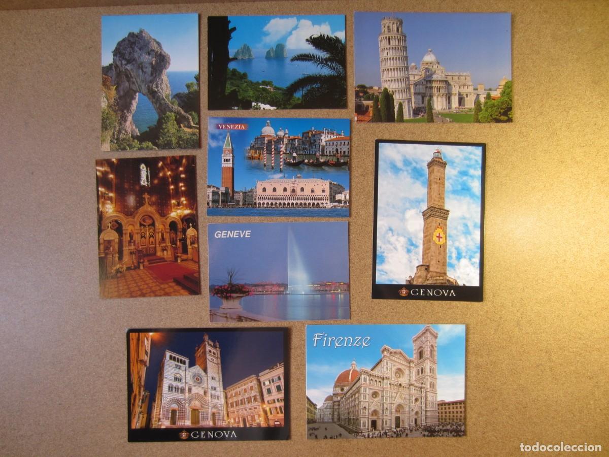 Postales: Lote de 9 Postales de Italia Pisa Genova Venecia Florencia