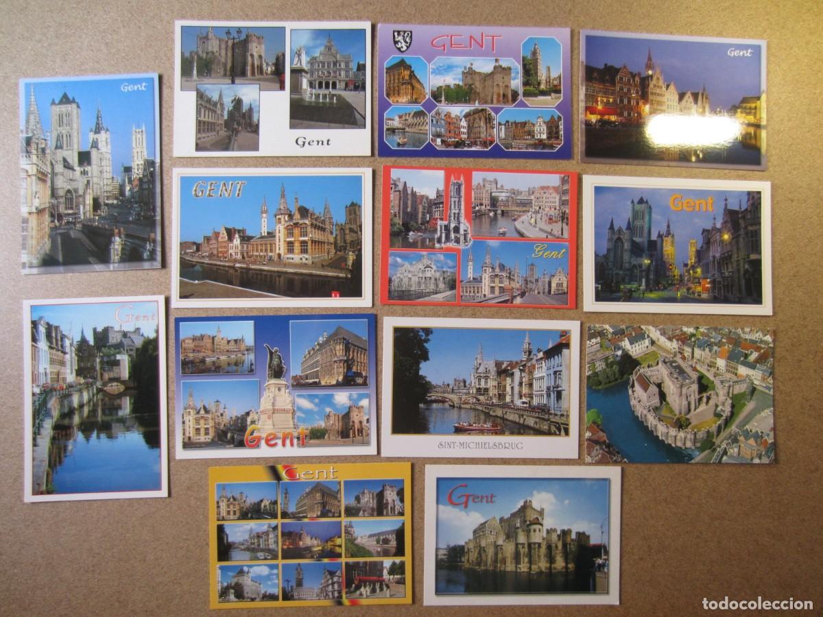 Postales: Lote de 13 Postales de Gante Gent Belgica