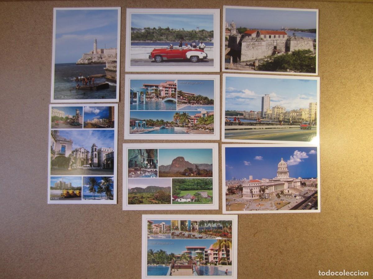 Postcards: Lote de 9 Postales de Cuba La Habana Valle de Vi&ntilde;ales Varadero