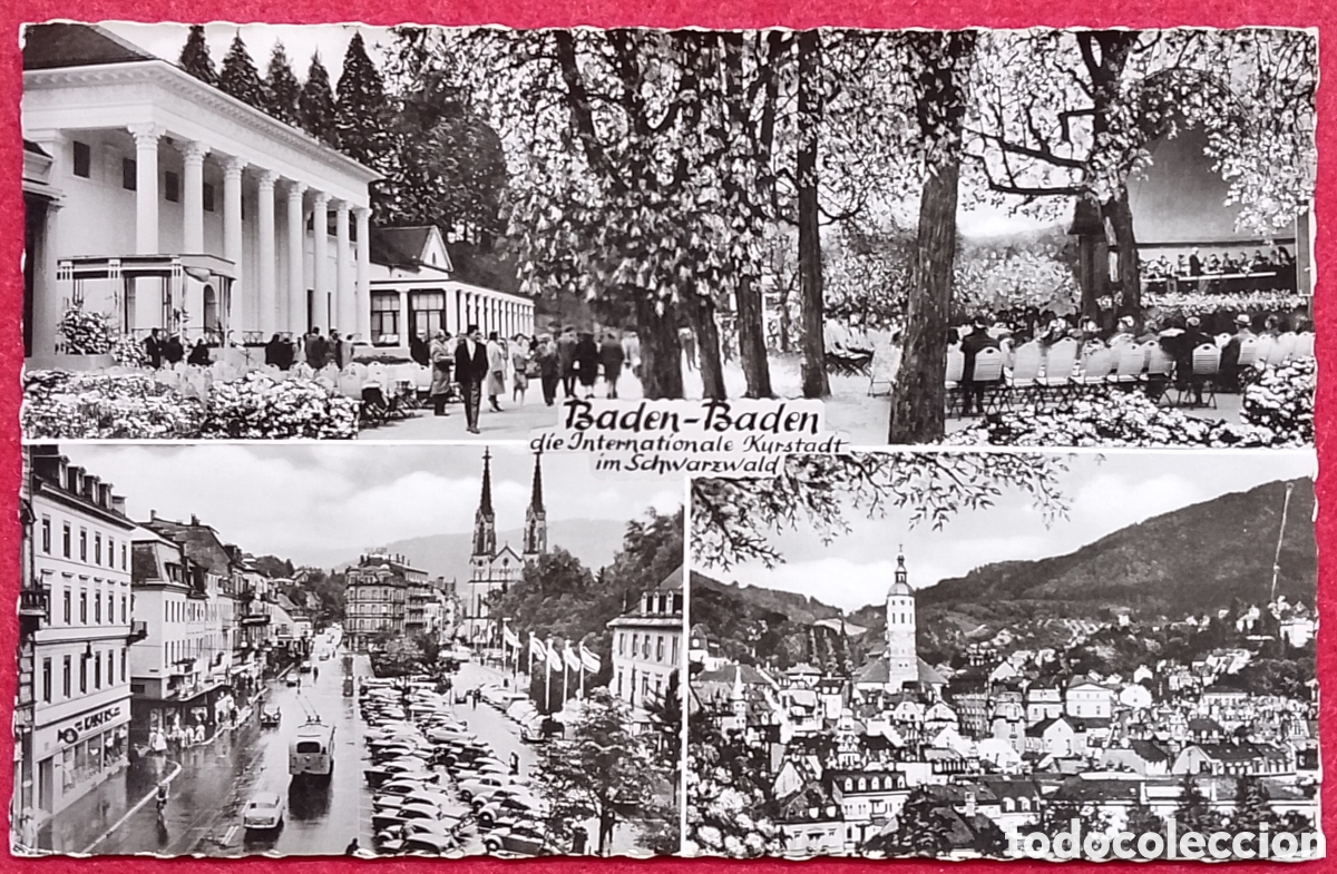 Postales: Postal n&deg;104 Baden-Baden - Selva Negra (Alemania) - Foto Real J. F. Coeppicus