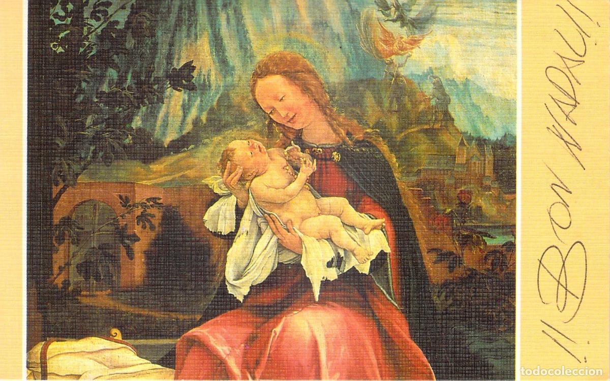 Postales: Postal con detalle de pintura de Madonna y el Ni&ntilde;o de M. Cr&uuml;newald