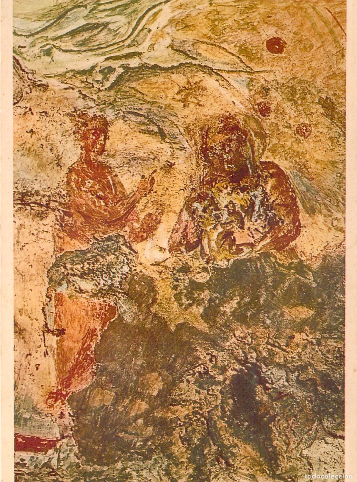 Postales: Postal con fresco de Isa&iacute;as en la Catacumba de Priscilla de Roma