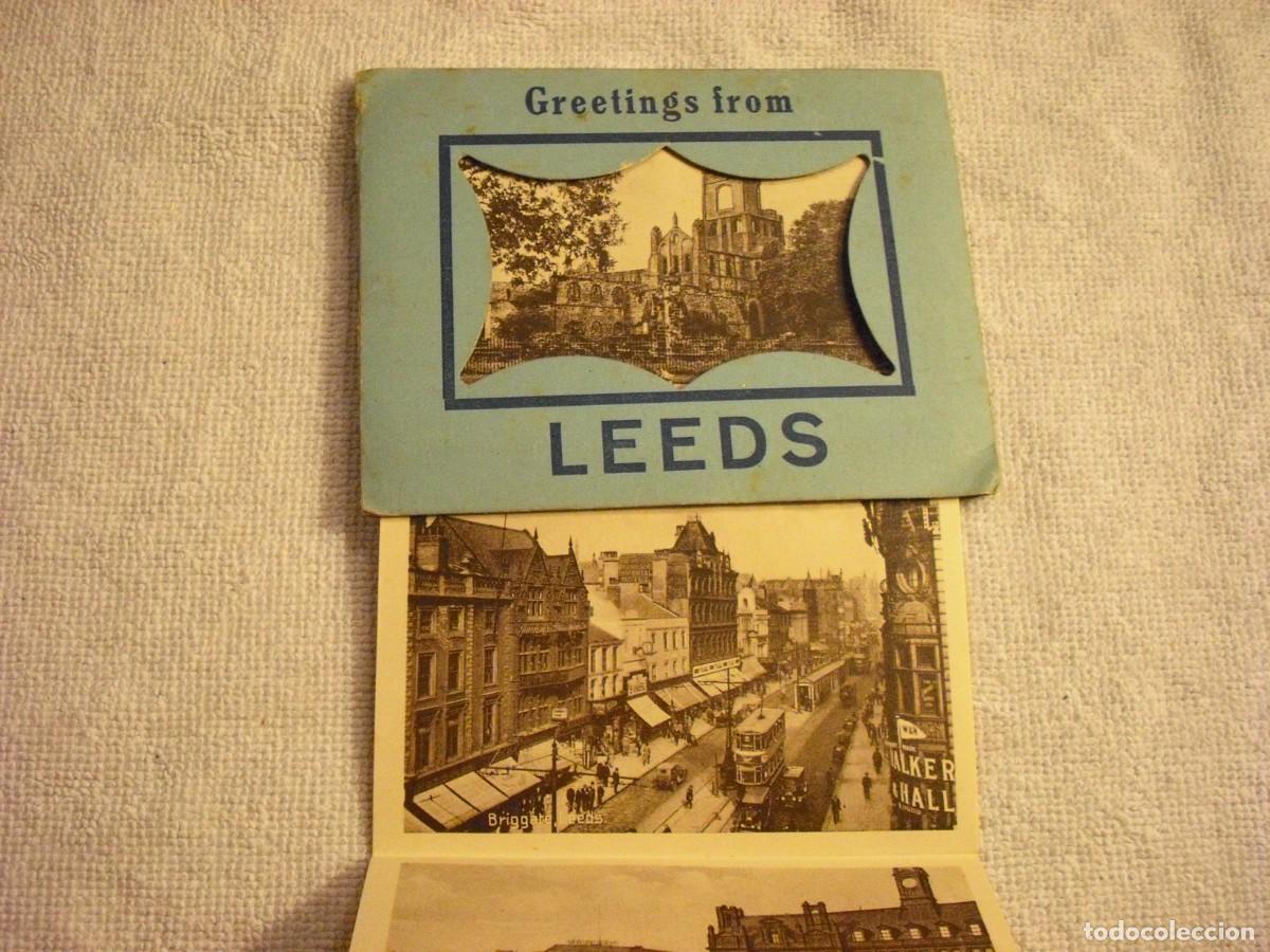 Postkarten: ANTIGUO ACORDEON CON 12 PEQUE&Ntilde;AS POSTALES DE LEEDS , INGLATERRA