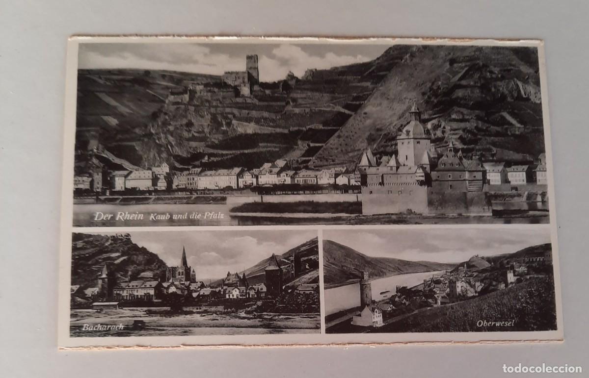 Cartes Postales: Deutsche Rhein, old Black&white postcard with photos, n&deg;7