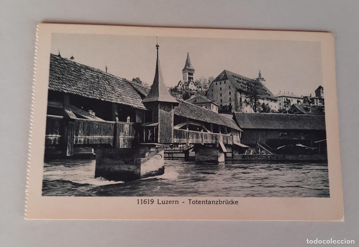 Postkarten: Suiza/Switzerland Luzern, Black&White - Totentanzbr&uuml;cke