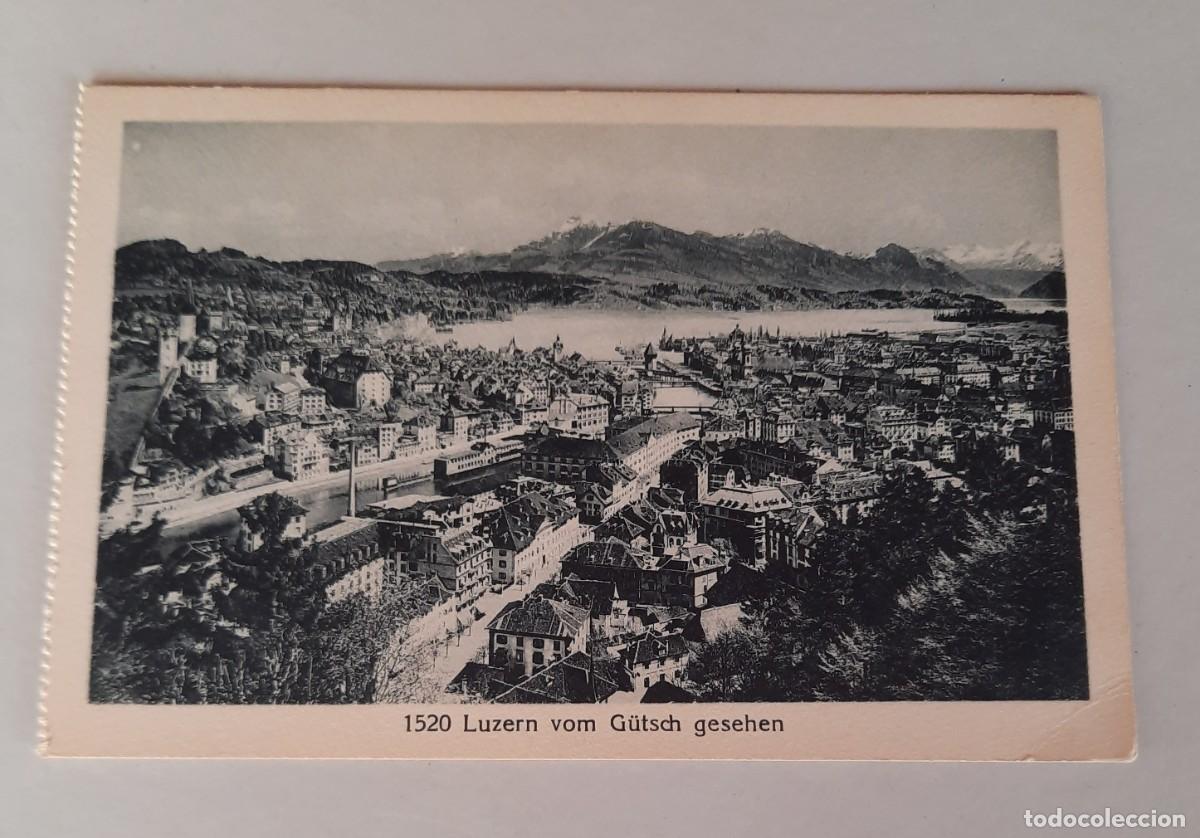 Postales: Suiza/Switzerland Luzern, Black&White - vom G&uuml;tsch gesehen