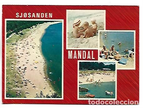 Postales: THE BATHING BEACH SJ SANDEN.- MANDAL / NORWAY