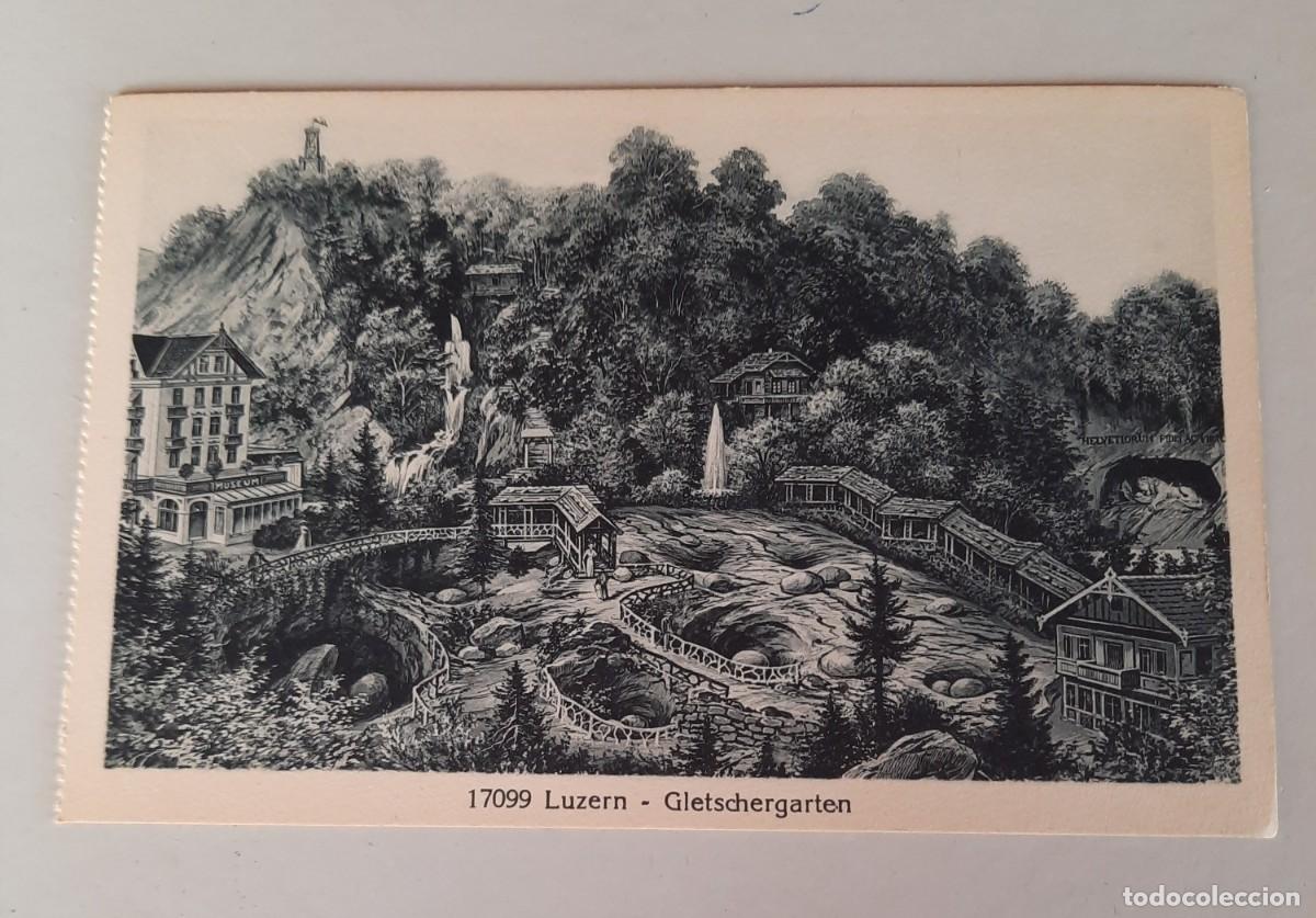 Postkarten: Suiza/Switzerland Luzern, Black&White - Gletschergarten