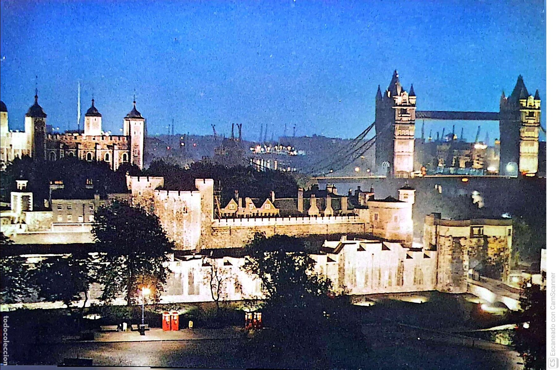 Postales: Londres. 660 Vista nocturna The Tower and Tower Bridge. Nueva. Color