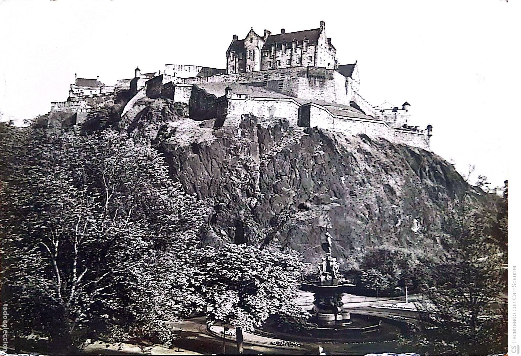 Postales: Edimburgo. A.2 Castle. Usada.. Blanco/negro. - Foto 1