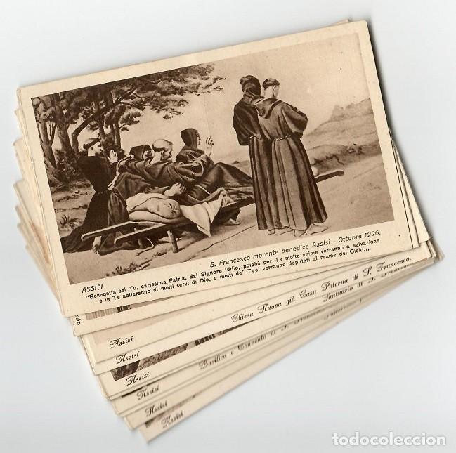 Postkarten: 12 Postales antiguas de la misma serie de Assisi - Ediz. Ulisse Rossi / Muy escasas - Alto valor