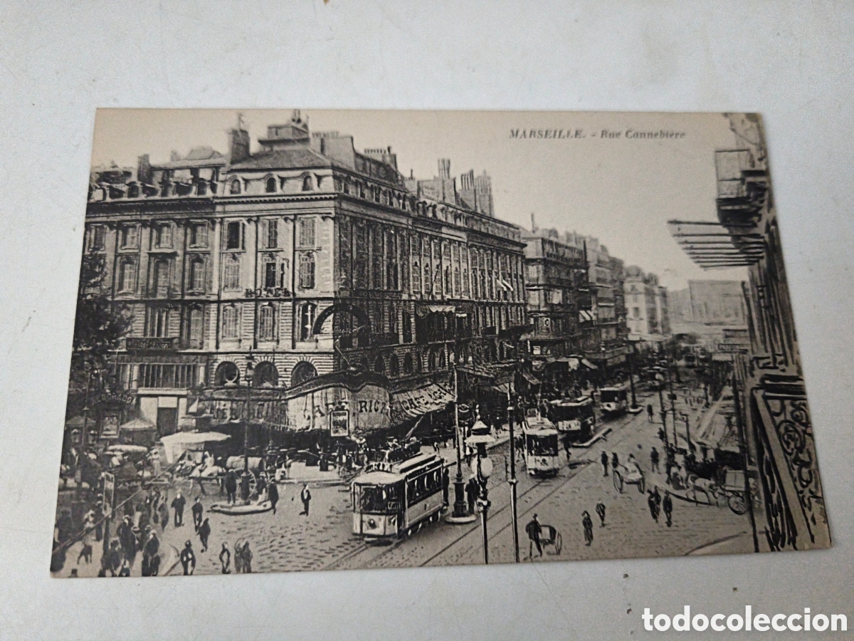 Postcards: Postal Marsella Rue Cannebiere